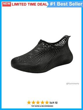 3D Printed Lattice Slide Sandals Quick Dry Water Shoes Lightweight